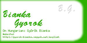bianka gyorok business card