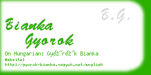 bianka gyorok business card